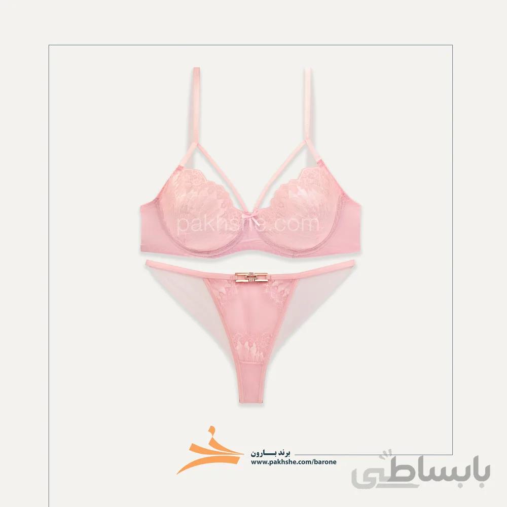 ست شورت و سوتین لاوندر هارنس دار برند بارون کد f2006
