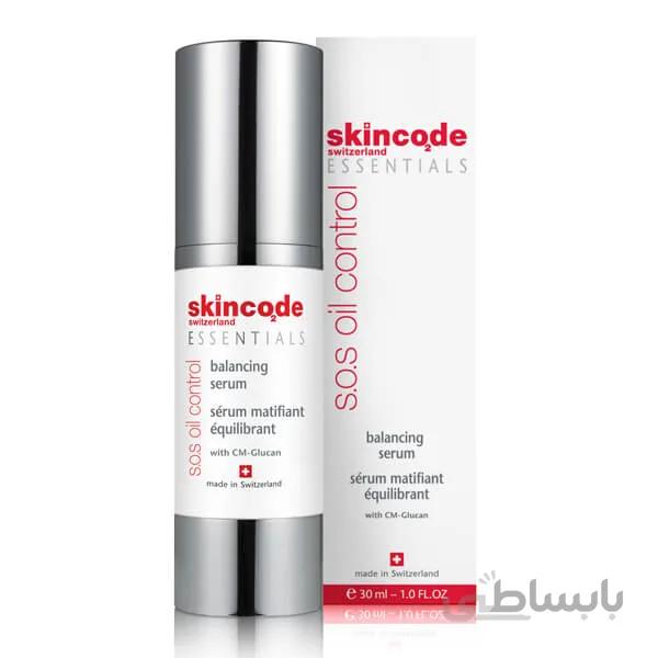 سرم تنظیم کننده فوری چربی پوست اسکین کد ا SkinCode Balancing Serum For Acne Prone