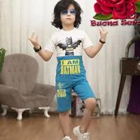 ست تیشرت و شلوارک بچه گانه پسرانه مدل BATMAN کد 550 - فروشگاه اینترنتی بچه شیک