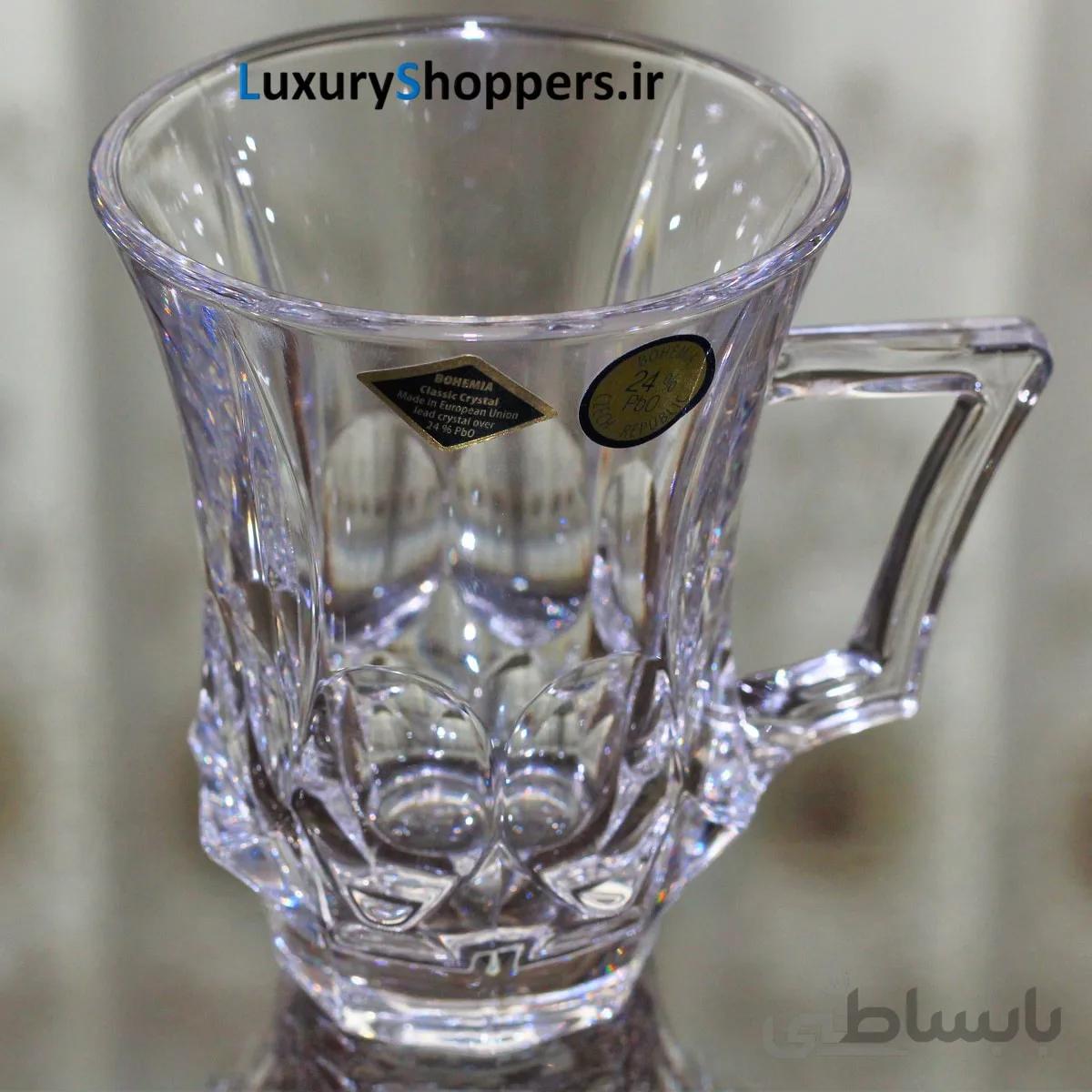 استکان سوهو کریستال چک برند بوهمیا