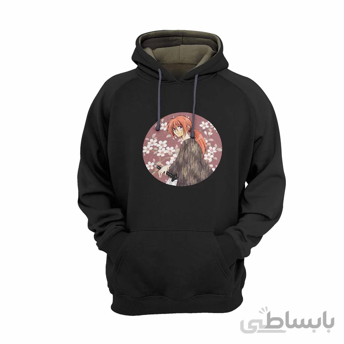 هودی مشکی طرح انیمه رورونی کنشین Rurouni Kenshin کد KCT10458 کد 285235