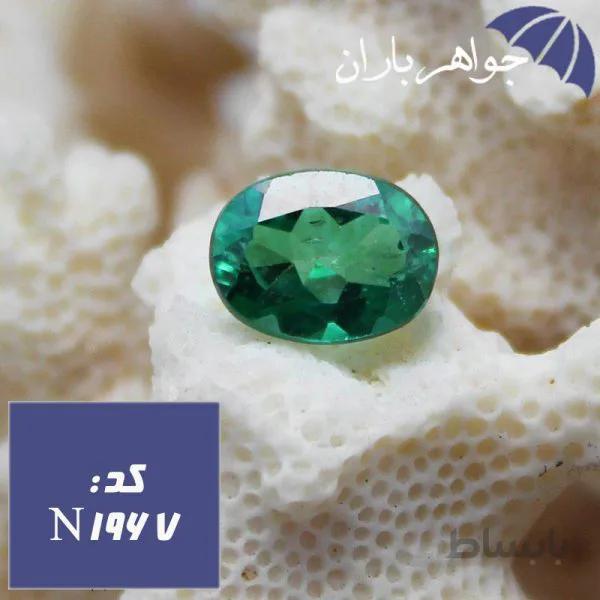 نگین توپاز سبز سوئیسی اصل خوشرنگ کد N_1967