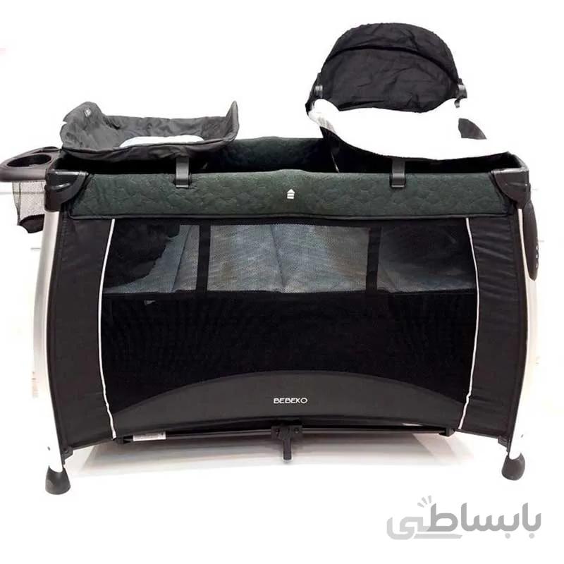 تخت و پارک مدل دریم تایم Dream time مشکی سیلور ببکو Bebeko