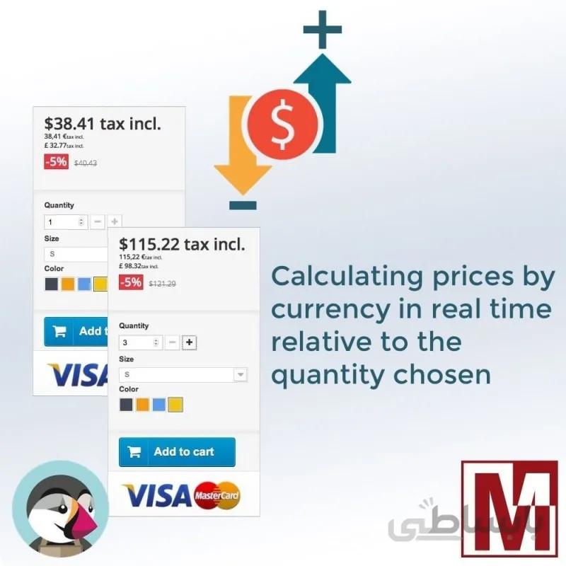 ماژول نمایش قیمت بر اساس تعداد خرید هر محصول پرستاشاپ