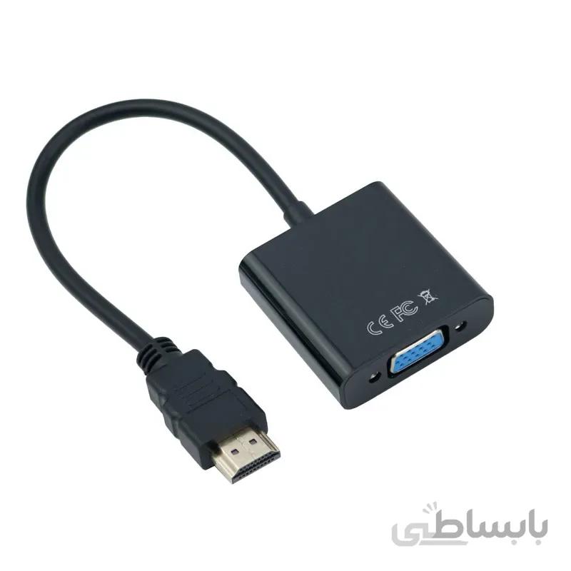 تبدیل K-net K-AHV00PS4 HDMI To VGA + کابل صدا و کابل پاور