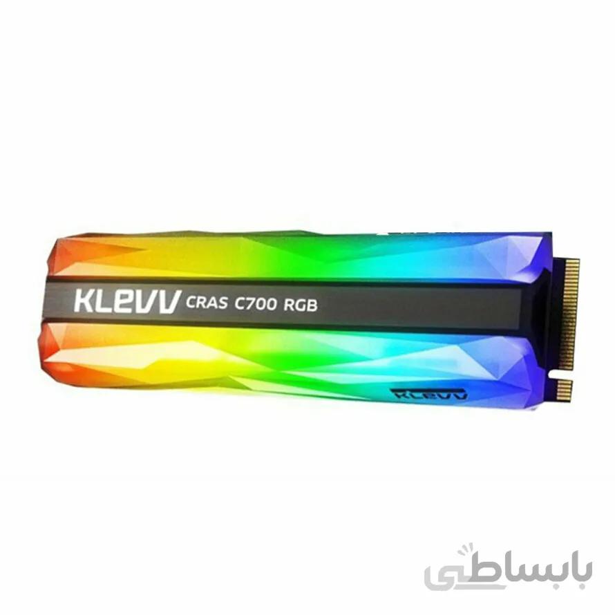 اس اس دی کلو CRAS C700 RGB M.2 2280 NVMe 480GB ا Klevv CRAS C700 RGB 480GB M.2 2280 NVMe PCIe Gen3x4 SSD