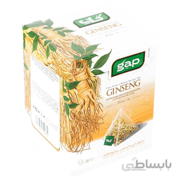 دمنوش زنجبیل بدون نبات گپ - 12 عددی