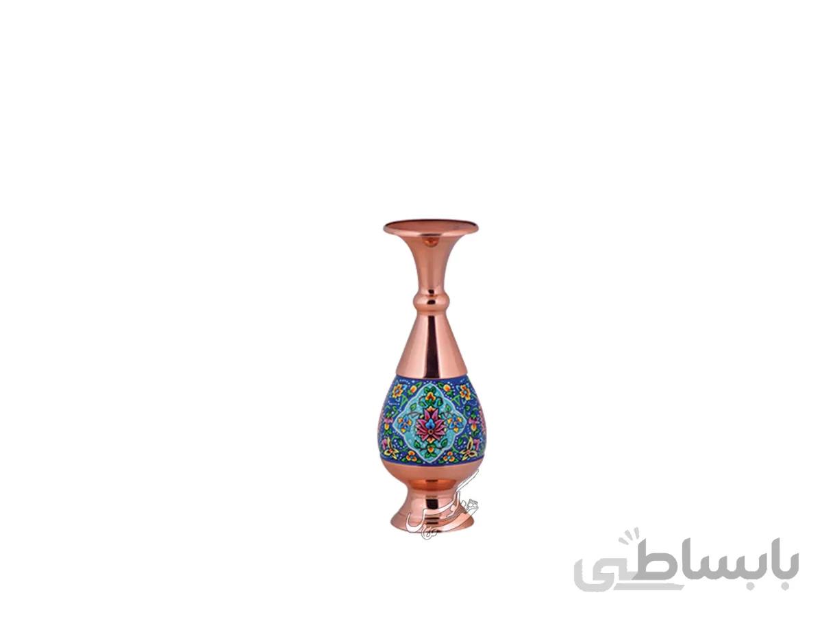 گلدان مس و پرداز صراحی 20 سانتی