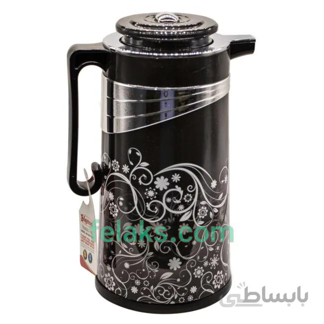 خرید فلاسک چای شیشه ای برایتون گلدار یک لیتری با قیمت عالی