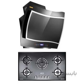 هود و اجاق گاز صفحه ای درخشان مدل فریز G607