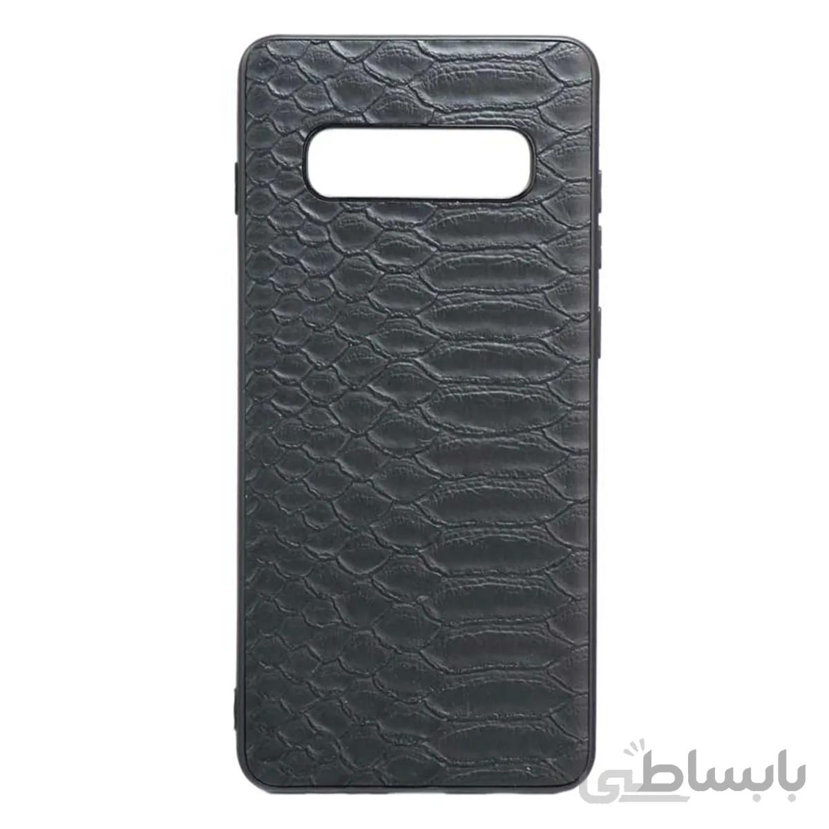 قاب چرمی طرح مار مناسب samsung s10plus