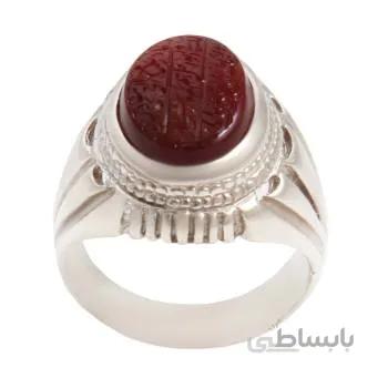 انگشتر نقره مردانه مدل عقیق یمنی رکاب دست ساز کد am_1726