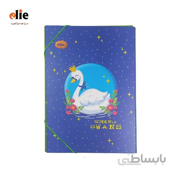 کلاسور کشدار کلیپس طرح قو
