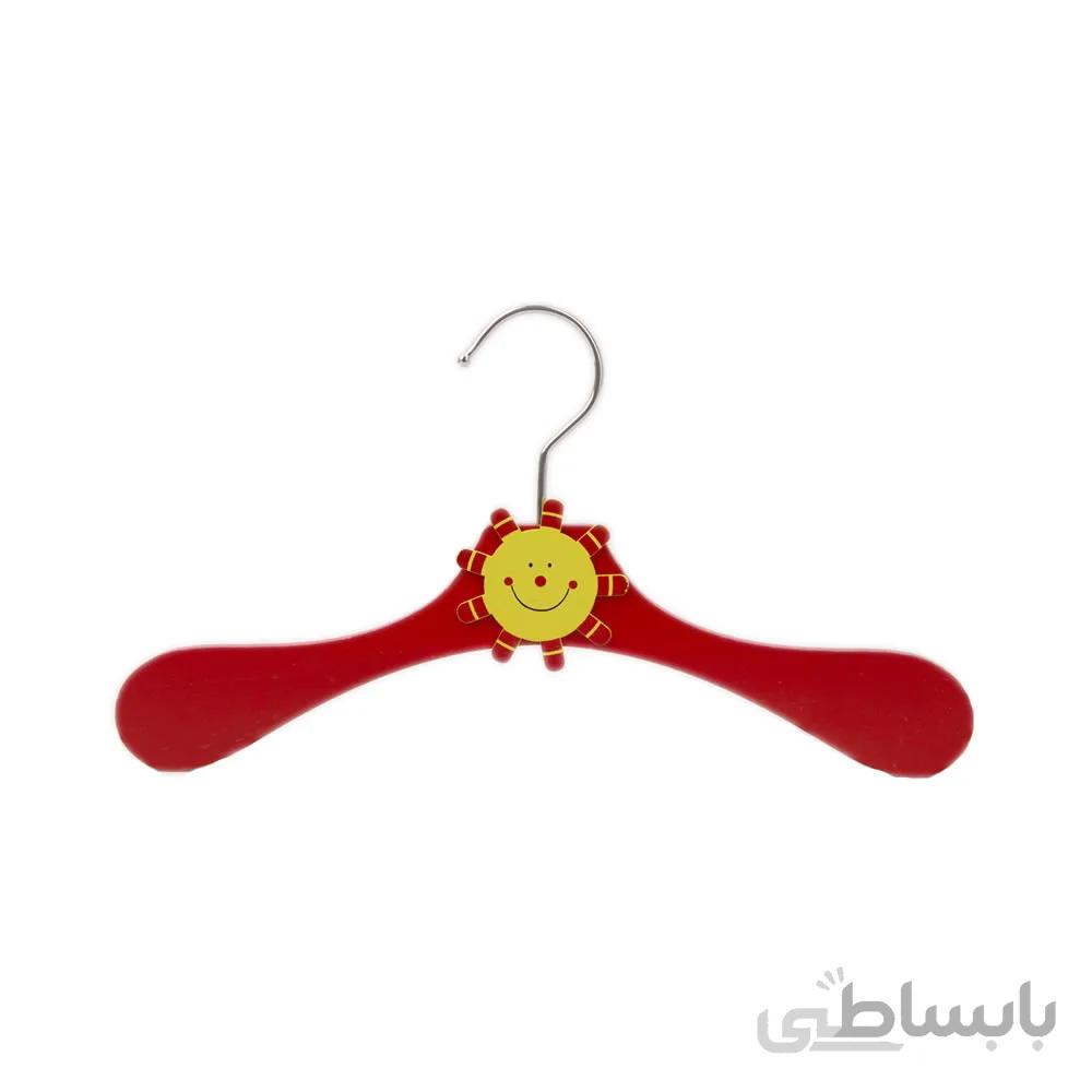 چوب لباسی چوبی طرح خورشید قرمز