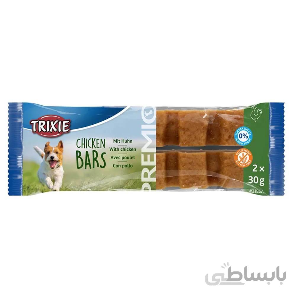 تشویقی سگ تریکسی مدل chicken bar وزن 60 گرم ا Trixie Chicken Bar for Dog 60g