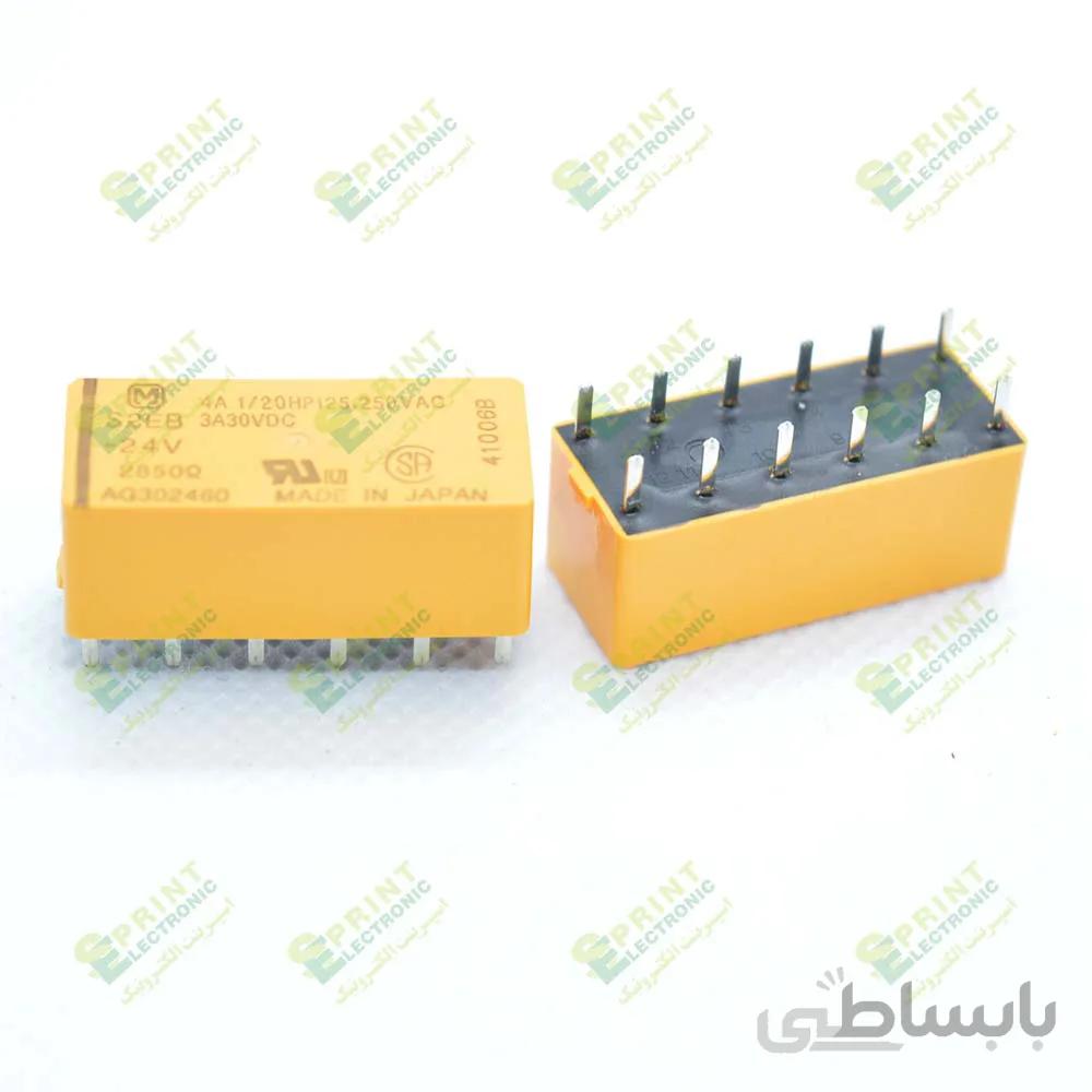 رله 24 ولت مخابراتی 12 پایه 4 آمپر Matsushita S2EB-24V
