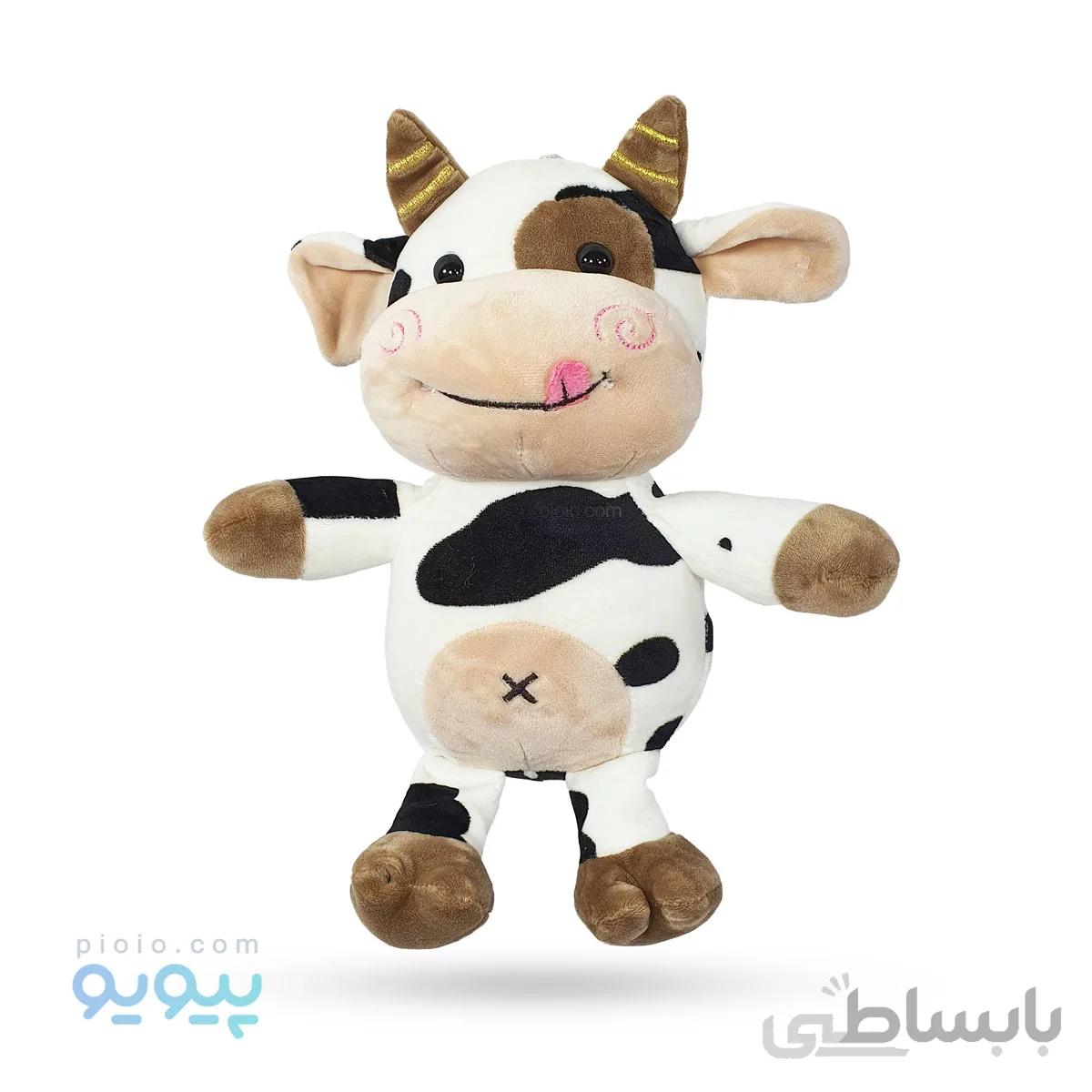 عروسک گاو مخمل خال خالی