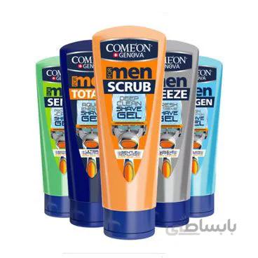 ژل اصلاح کامان Comeon حجم 200 میلی لیتر در 5 مدل Comeon Geneva For Men Shave Gel 200 ml