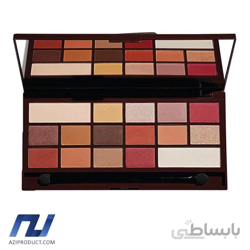 پالت سایه چشم 16 رنگ رولوشن سری Chocolate مدل Elixir