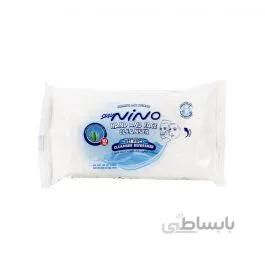 دستمال مرطوب دست وصورت نینو Nino ا برند :