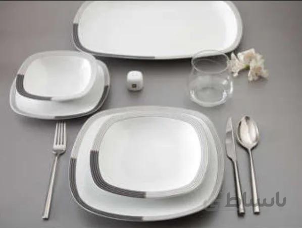 سرویس چینی زرین 6 نفره غذاخوری وگاس اوریت 27 پارچه ا Zarin Iran Quattro Vegas-Aureate 27 Pieces Porcelain Dinnerware Set