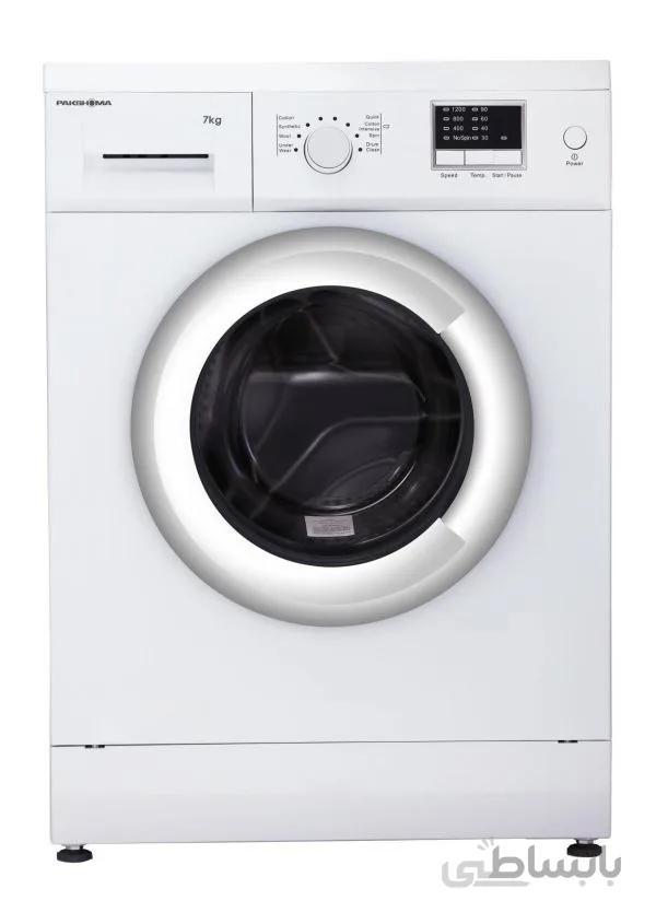 ماشین لباسشویی پاکشوما مدل WFU-74124 WT ظرفیت 7 کیلوگرم