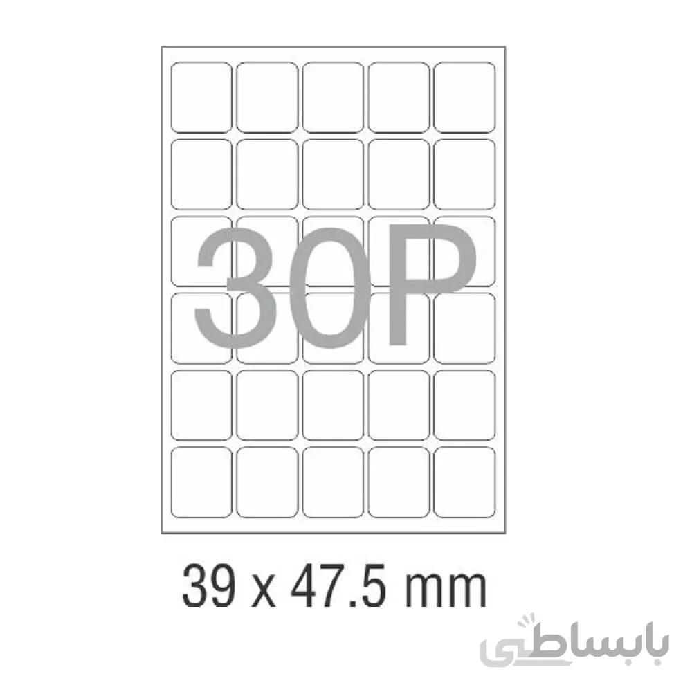 کاغذ پشت چسب دار A4 برش خورده نواجت مدل 30P