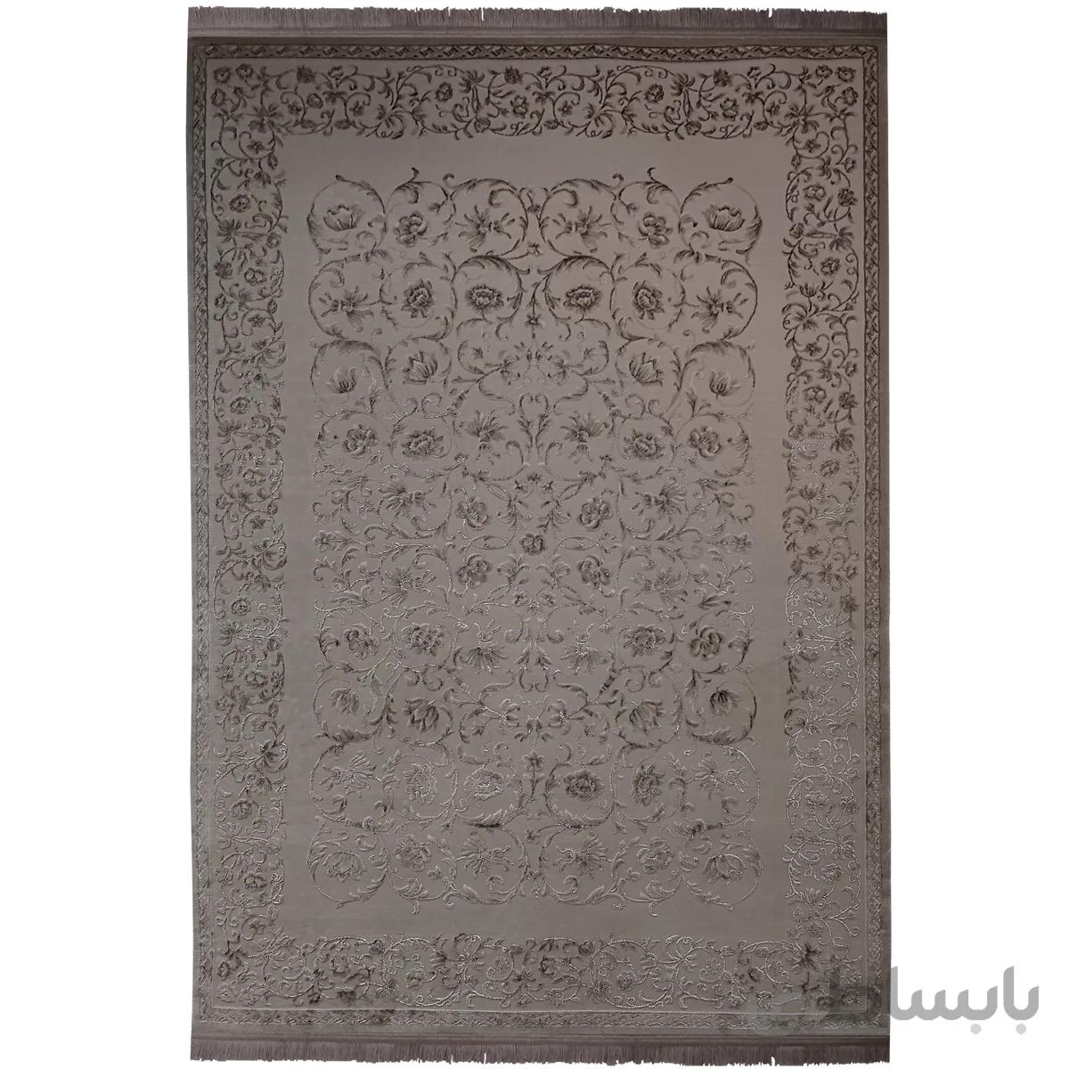 فرش ماشینی زمرد مشهد کد DI02 زمینه کرم
