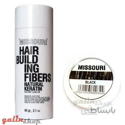 پودر حجم دهنده و پرپشت کننده مو میسوری Missouri مشکی Black شماره N1