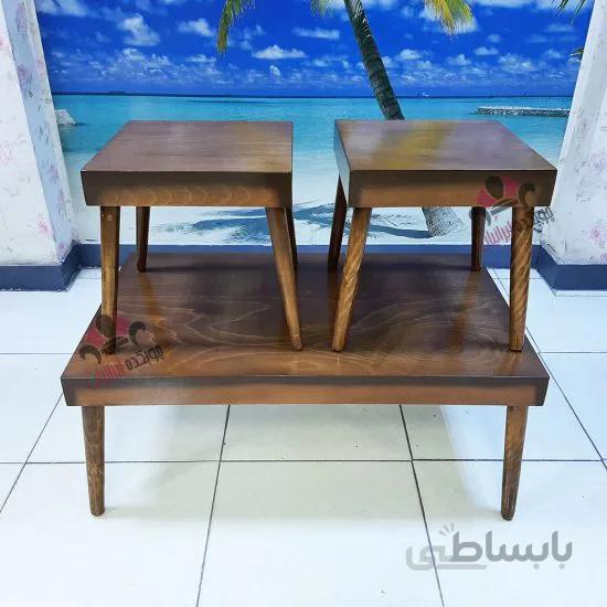 میز جلو مبلی و عسلی چوگان مستطیل
