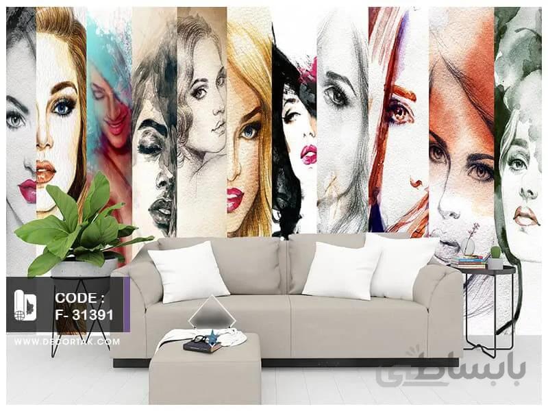 پوستر دیواری چهره کد F-31391