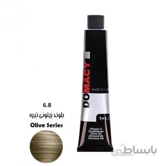 رنگ مو دوماسی سری زیتونی ۶٫۸ بلوند زیتونی تیره