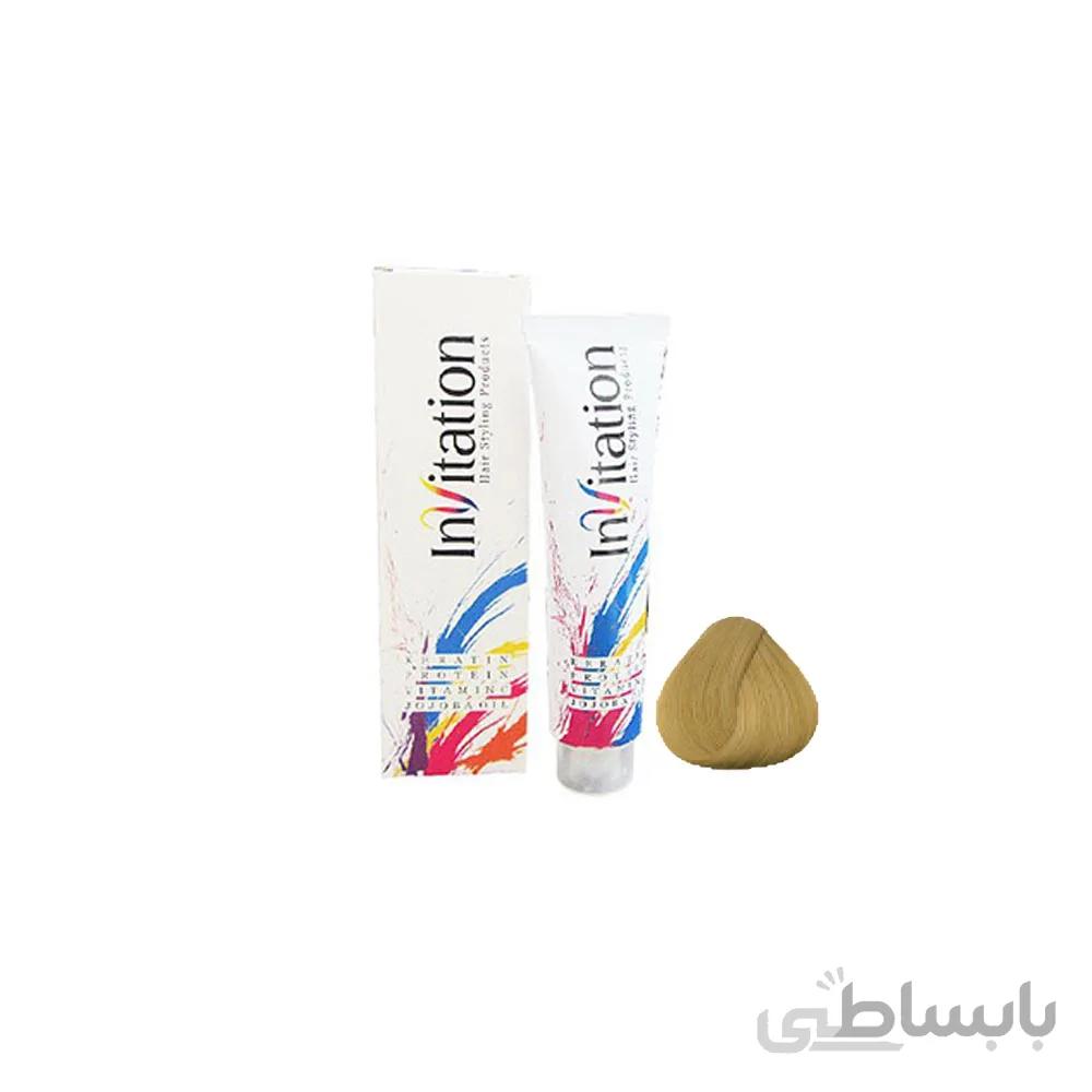رنگ مو اینویتیشن شماره 8حجم 120 میلی لیتر رنگ بلوند روشن