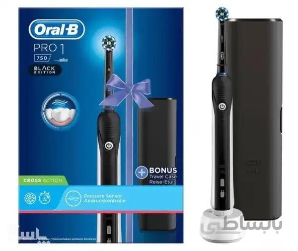 مسواک برقی اورال بی مدل PRO1 750 BLACK EDITION