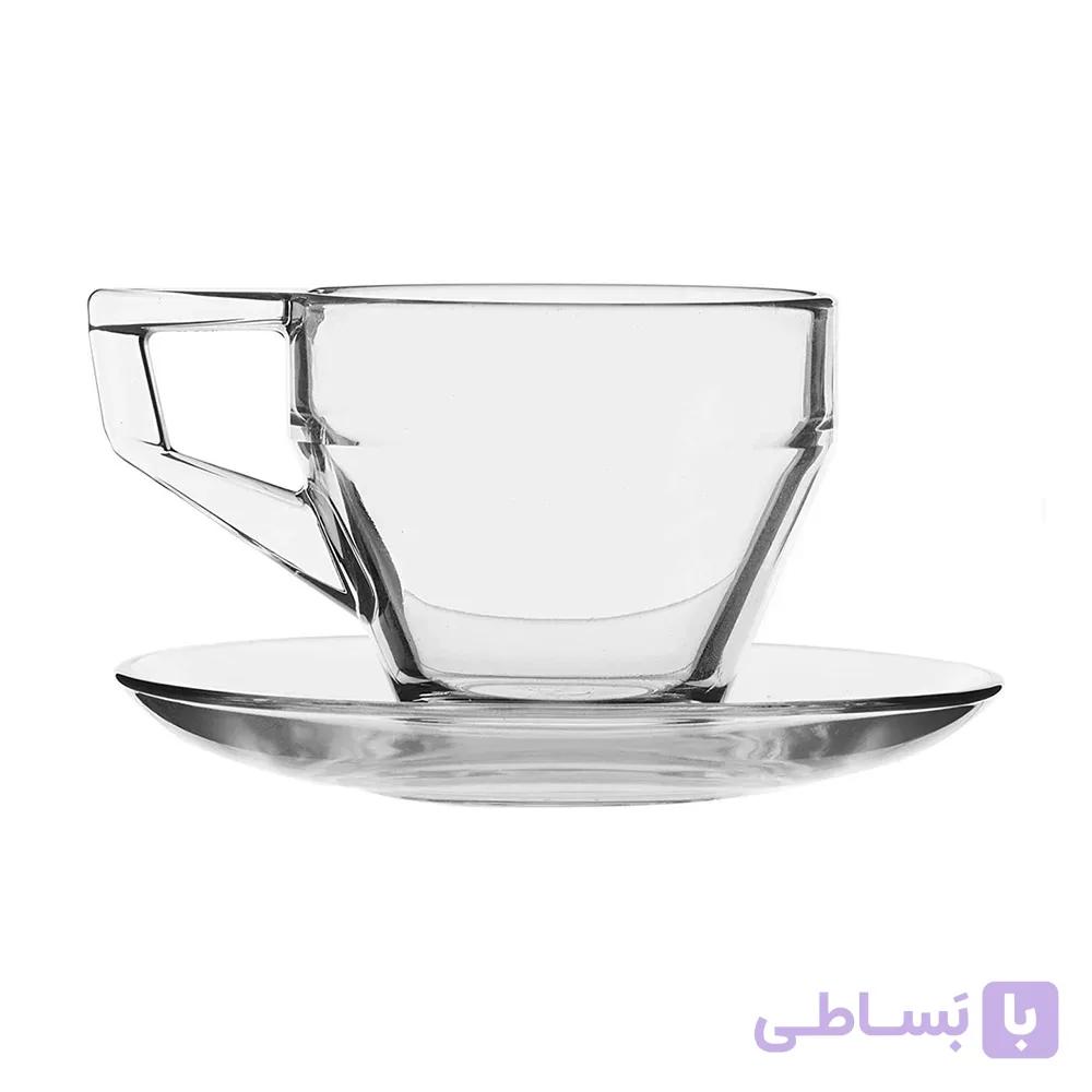 فنجان نعلبکی شینی پاشاباغچه کد 96577 بسته 6 عددی