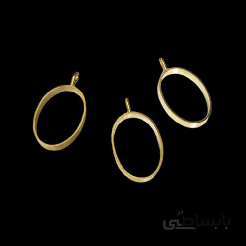 قاب برنجی گوشواره بیضی