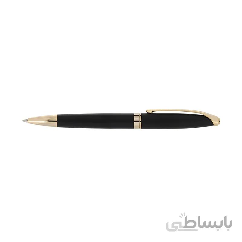 خودکار یوروپن مدل RING مشکی مات گیره زرد