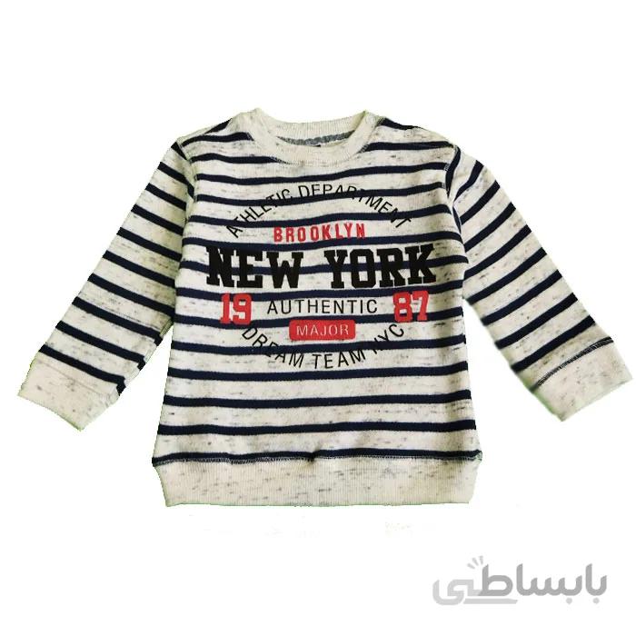 بلوز دورس نوزادی راه راه برند I&A