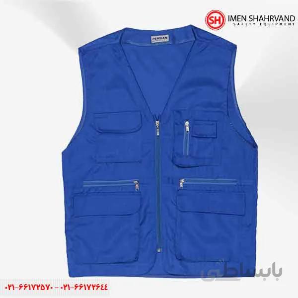 جلیقه تبلیغاتی پرشین مدل شش جیب رنگ سبز بنتون ا bentongreen vest persian