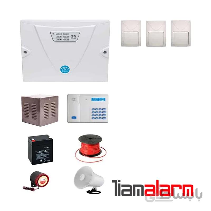 پکیج دزدگیر اماکن با سیم مدل کلاسیک سیم کارتی و تلفنی CGF3