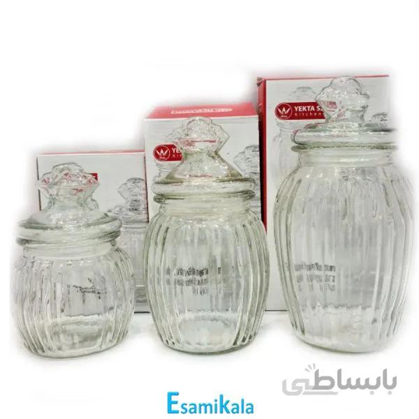 بانکه شیشه ای 3عددی برلیان