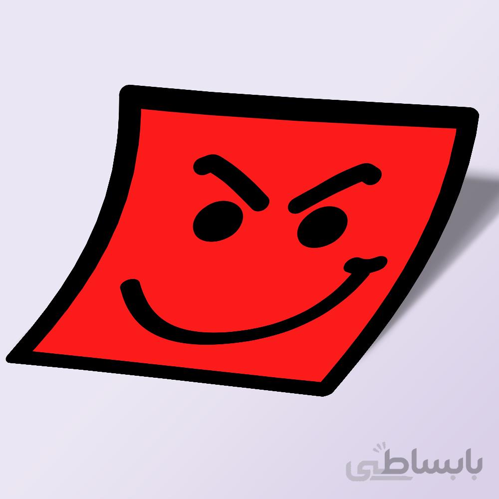 استیکر angry poster