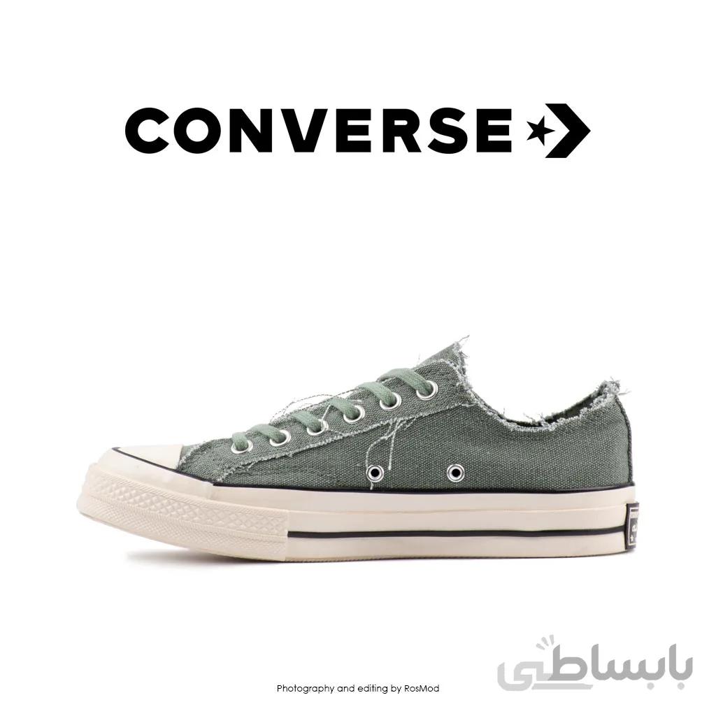 کتانی کانورس آل استار – Converse 70s Low Green Canvas
