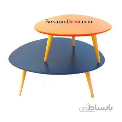 میزجلو مبلی فریازان دکور مدل مثلثی