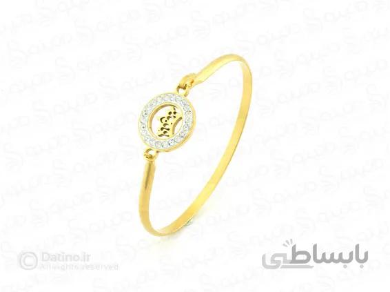 دستبند زنانه استیل تاج ملکه zarrin-b-62