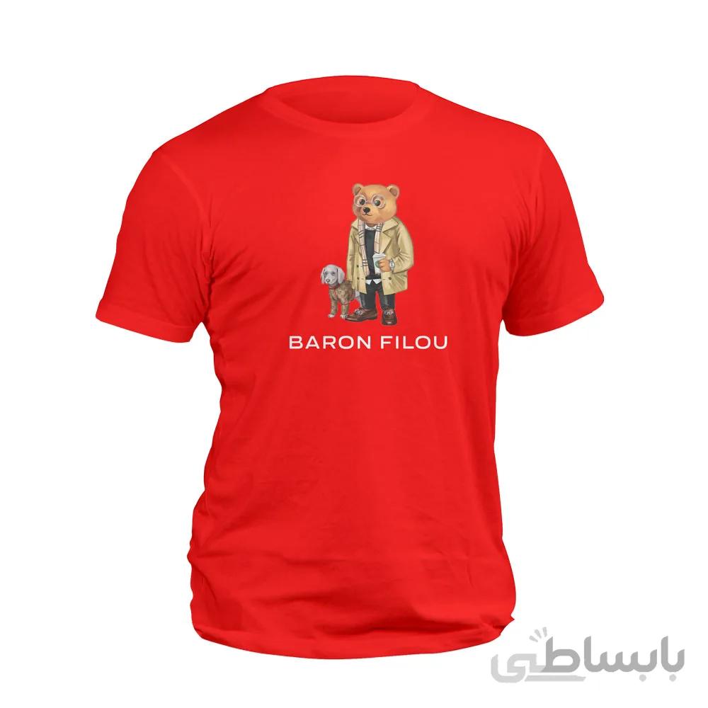 تیشرت قرمز خرس Baron filou
