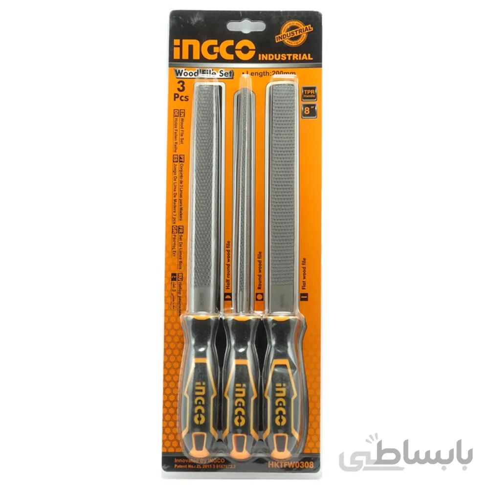 ست سوهان سه عددی چوب اینکو مدل HKTFW0308