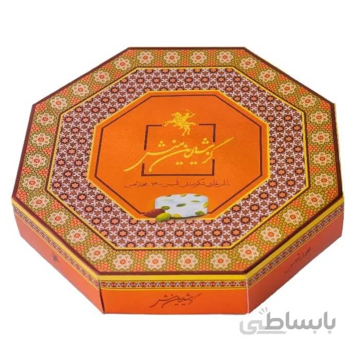 گز شیرین‌منش 40% آردی پسته – 450 گرم