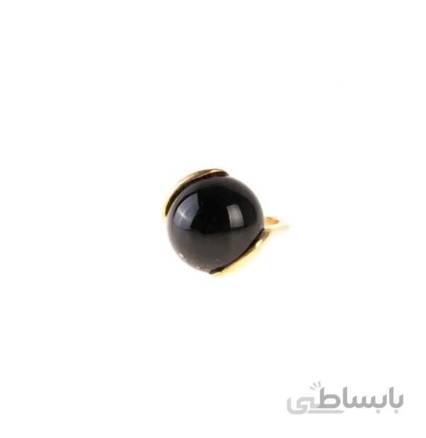 انگشتر زنانه نگین دار سنگی برنجی کد br1002