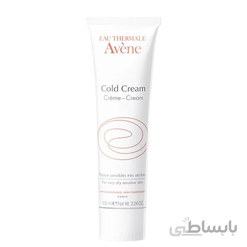 کرم صورت و بدن اَون مدل Cold Cream حجم 100 میل ا Avene Cold Cream For Very Dry Sensitive Skin 100ml